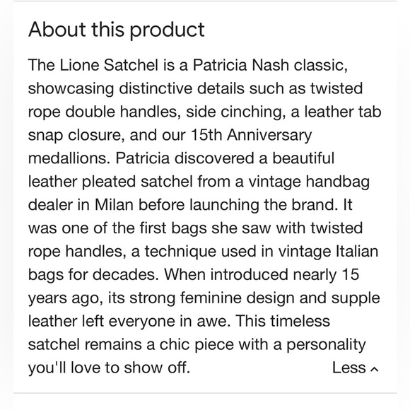 NWT Patricia Nash *15 Year Anniversary* Spring Multi Lione leather shoulder bag - Picture 14 of 14